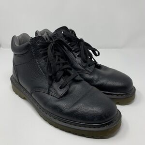 Dr. Martens Harrisfield Boots Mens Size 12 Black Leather Work Combat Ankle
